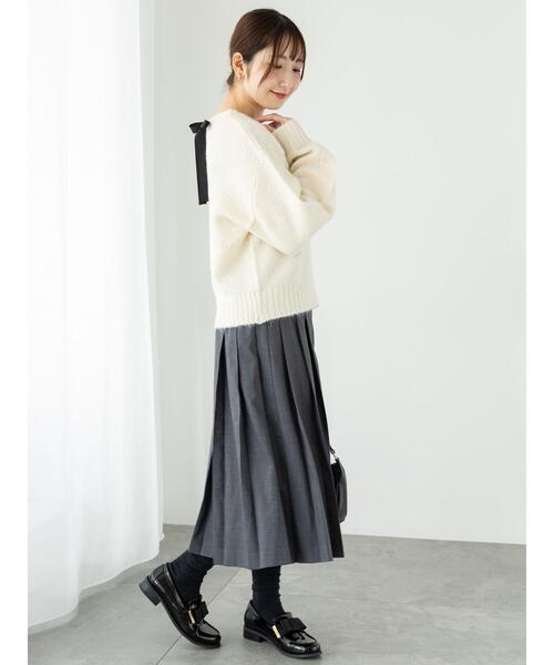 「Te chichi TERRASSE」 長袖ニット F ブルー レディース_画像6