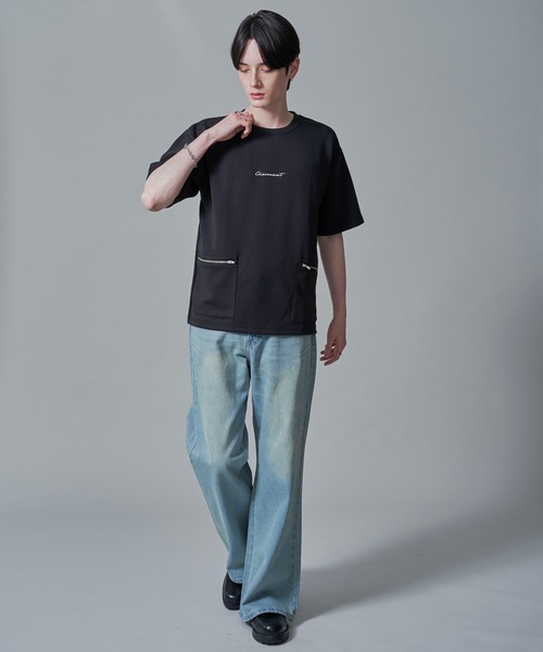 【新品未使用タグ付き】インディゴ ペイズリー ジャージー ポケット Tシャツ BROWNY tシャツ BROWNY/ZIPポケットT メンズ レディース : ZOZOTOWN