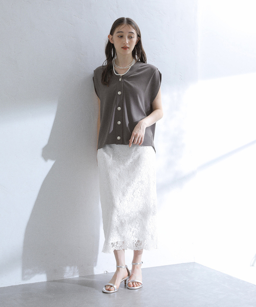 La TOTALITE スカート レースタイトスカート : ZOZOTOWN Yahoo