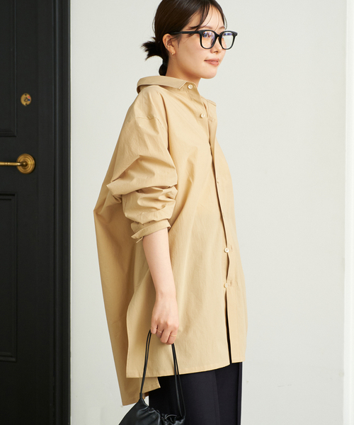 【限定値下げ】Plage Crepe longシャツ plage（プラージュ）の「Crepe Long シャツ（シャツ/ブラウス