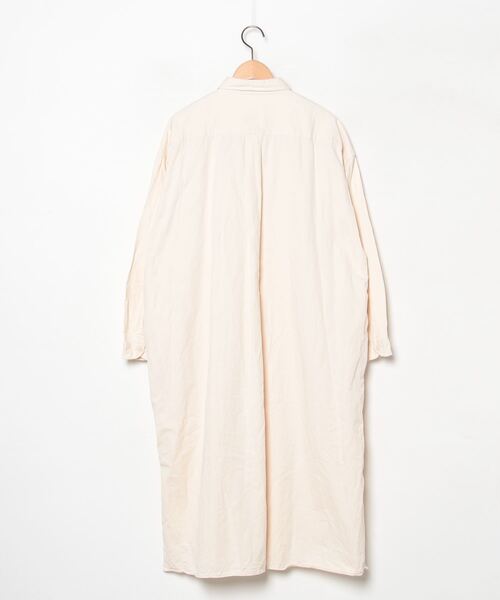 Danton 「DANTON」 ワンポイントシャツワンピース 36 ベージュ
