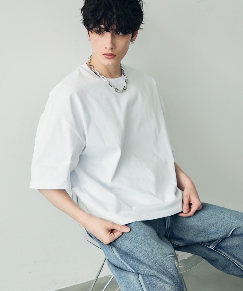 boohoo MAN★オーバーサイズ 半袖 Tシャツ★Queen クイーン★白 トレンドコーデ / おもしろTシャツ KUSUTTO ( kusutto0501 )の