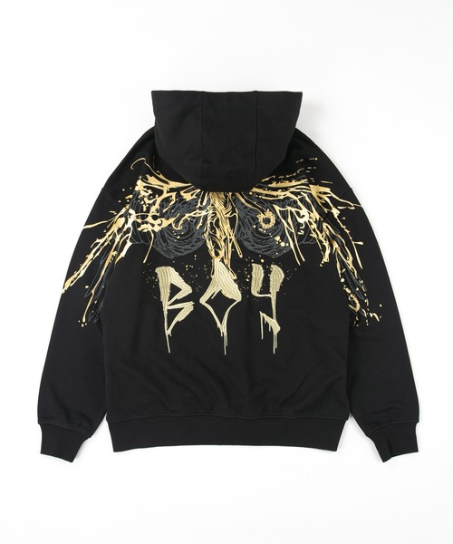 BOY LONDON 「BOY LONDON」 ジップアップパーカー M ブラック