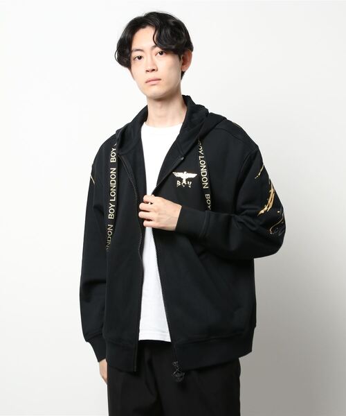 BOY LONDON ブラック フルジップパーカー　パーカー　ボーイロンドン BOY LONDON 「BOY LONDON」 ジップアップパーカー M ブラック