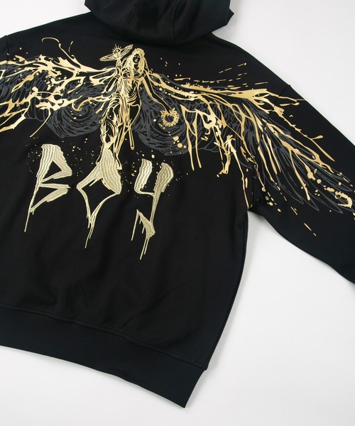 BOY LONDON 「BOY LONDON」 ジップアップパーカー M ブラック