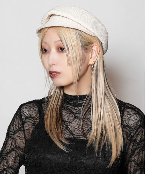 ca4la ベールリボン付き　キャスケット　美品 CA4LA（カシラ） 帽子 キャスケット MIMI レディース : ZOZOTOWN Yahoo