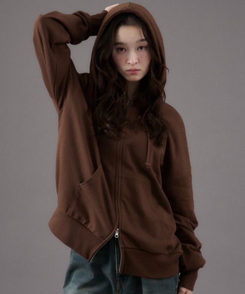 WEGO（ウィゴー） パーカー WEGO/コンパクトフィットダブルZIPパーカー