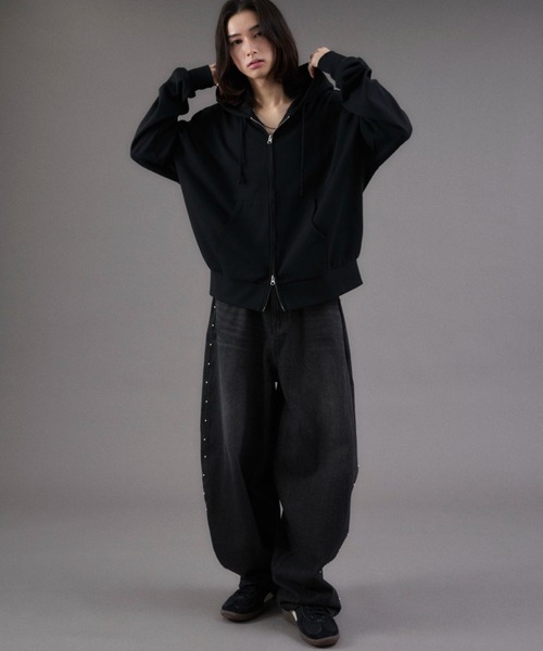 WEGO（ウィゴー） パーカー WEGO/コンパクトフィットダブルZIPパーカー