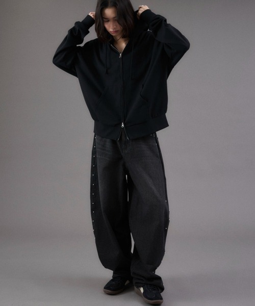 WEGO（ウィゴー） パーカー WEGO/コンパクトフィットダブルZIPパーカー