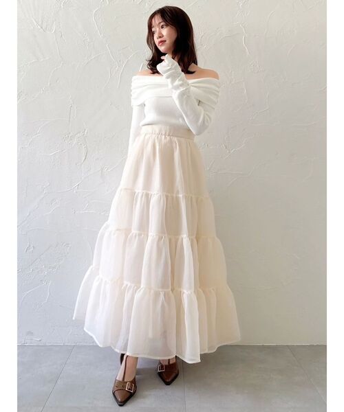 dazzlin（ダズリン） ニット セーター 2WAYアシメタックオフショル