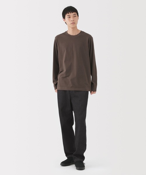 ししし【新品未使用】23-24 イージーパンツ 黒 2XL 紳士 洗いざらしデニムイージーパンツ 黒（デニムパンツ）｜無印