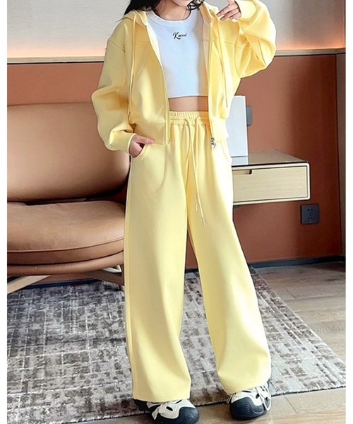 YELLOW♡スウェットセットアップ プルート◎家族でお揃いできる◎スウェットセットアップ◎ | Gap公式