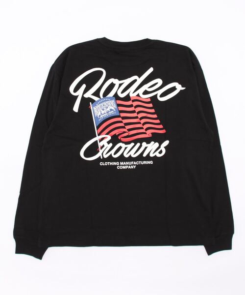 「RODEO CROWNS WIDE BOWL」 長(zhǎng)袖Tシャツ LARGE ブラック メンズ