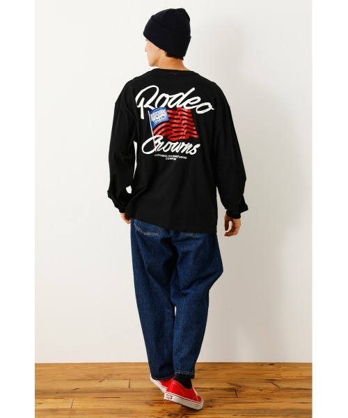 「RODEO CROWNS WIDE BOWL」 長(zhǎng)袖Tシャツ LARGE ブラック メンズ