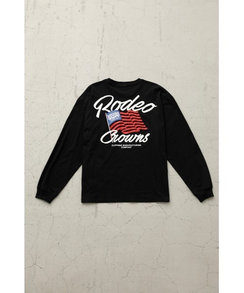 「RODEO CROWNS WIDE BOWL」 長(zhǎng)袖Tシャツ LARGE ブラック メンズ