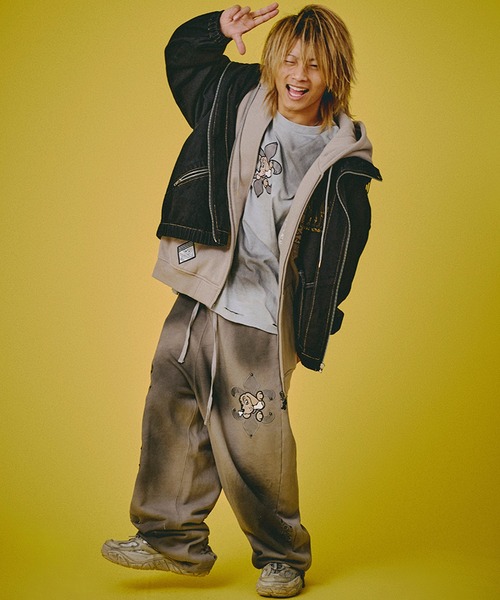 GALFY（ガルフィー） ワイドパンツ スウェットパンツ ジャージ 「GALFY