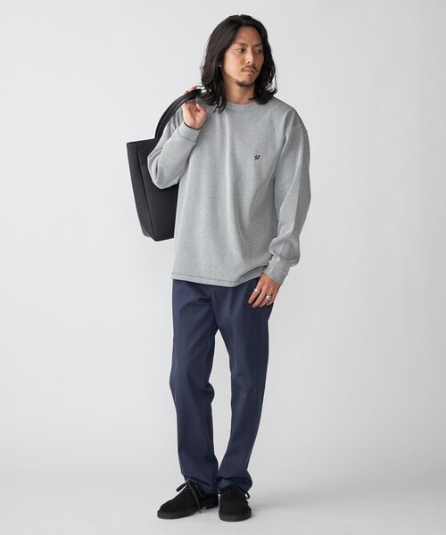 「SHIPS」 長(zhǎng)袖Tシャツ LARGE ライトグレー メンズ