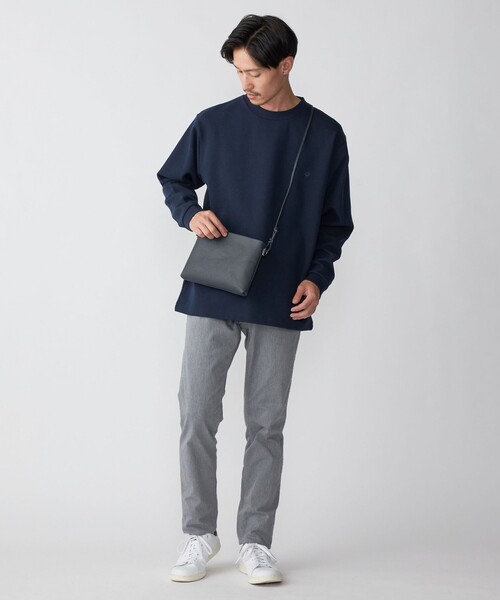 「SHIPS」 長(zhǎng)袖Tシャツ LARGE ライトグレー メンズ