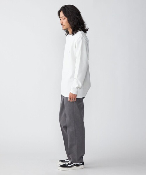「SHIPS」 長(zhǎng)袖Tシャツ LARGE ライトグレー メンズ