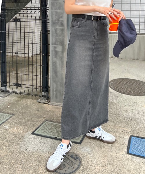 デニムスカート バックスリットデニムロングスカート : ZOZOTOWN Yahoo