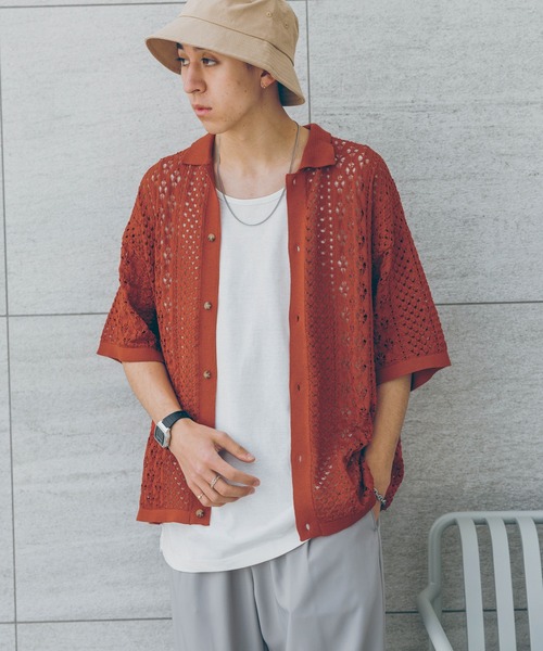 「RAGEBLUE」 ニットカーディガン MEDIUM ブラック メンズ_画像2