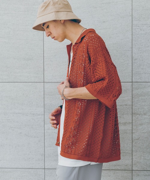 「RAGEBLUE」 ニットカーディガン MEDIUM ブラック メンズ_画像4