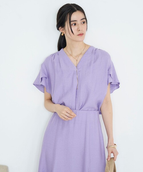 「NOLLEY'S」 半袖ブラウス FREE ベージュ レディース_画像8