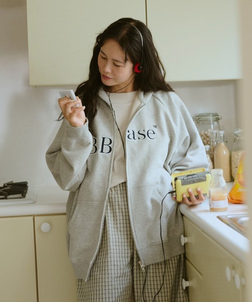 BROKEN BASE（ブロークンベース） パーカー B.Base Double-Zip Hoodie