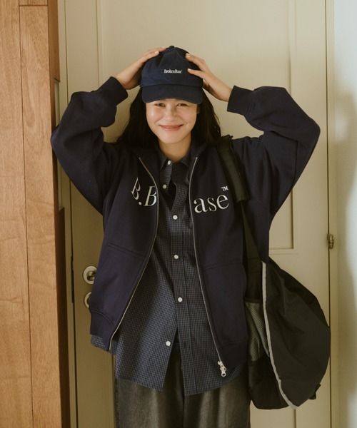 BROKEN BASE（ブロークンベース） パーカー B.Base Double-Zip Hoodie