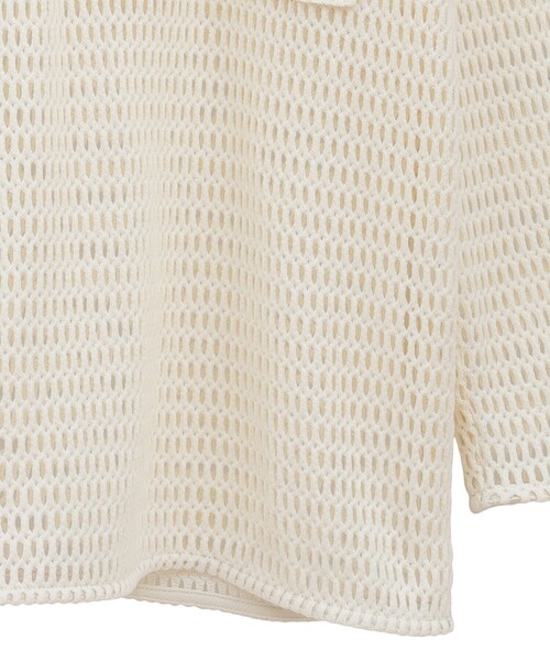 CLANE（クラネ） ブラウス シャツ 「CLANE/クラネ」MESH POCKET OVER 