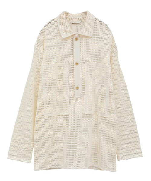 CLANE（クラネ） ブラウス シャツ 「CLANE/クラネ」MESH POCKET OVER