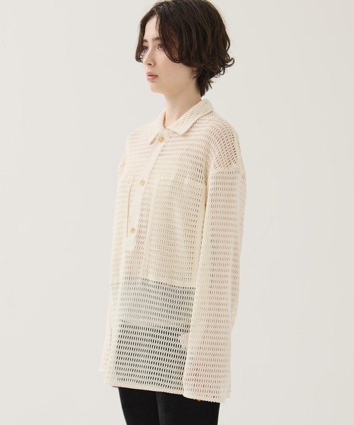 CLANE（クラネ） ブラウス シャツ 「CLANE/クラネ」MESH POCKET OVER