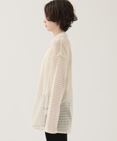 CLANE（クラネ） ブラウス シャツ 「CLANE/クラネ」MESH POCKET OVER 