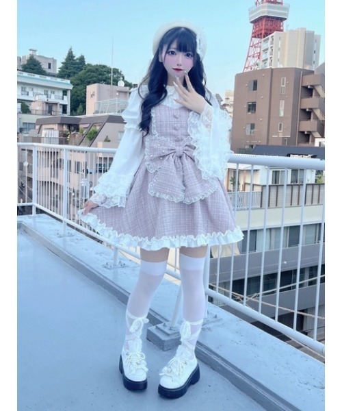 Ank Rouge（アンクルージュ） ブラウス シャツ おリボン姫袖ブラウス