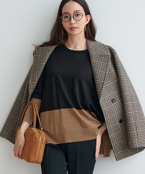 23区（ニジュウサンク） ニット セーター 「洗える」ウーステッド