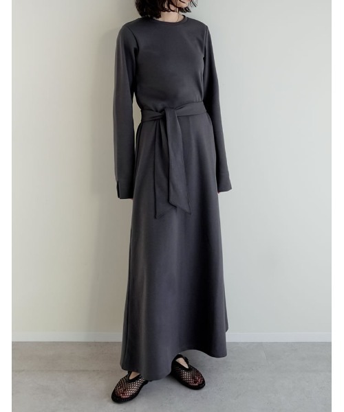 新品エテレーヴワンピース YLEVE(イレーヴ)｜ボンデッドジャージー ワンピース/ブラック の通販