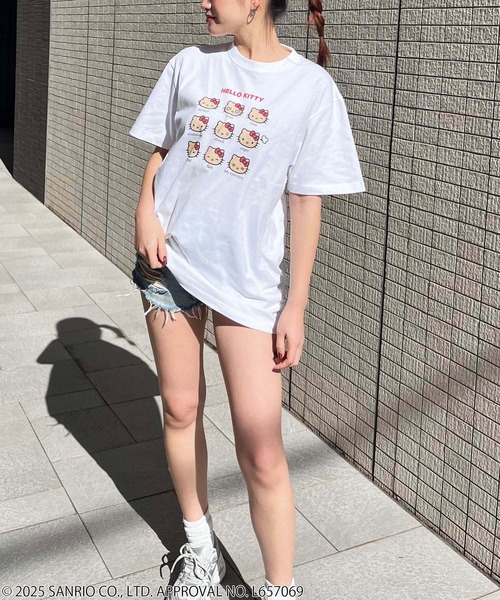 「4GEEKs by SPIRALGIRL」 半袖Tシャツ「Sanrio charactersコラボ」 FREE ホワイト レディース_画像6