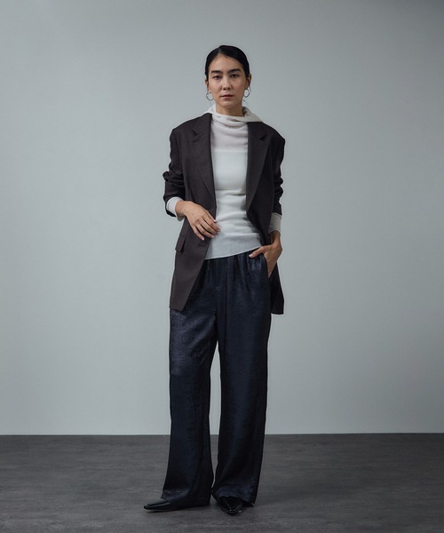 SALON adam et rope'（サロン アダム エ ロペ） パンツ サテンワイド