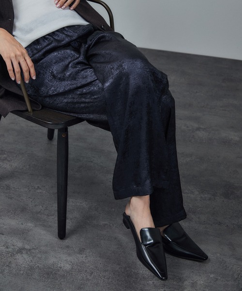 SALON adam et rope'（サロン アダム エ ロペ） パンツ サテンワイド