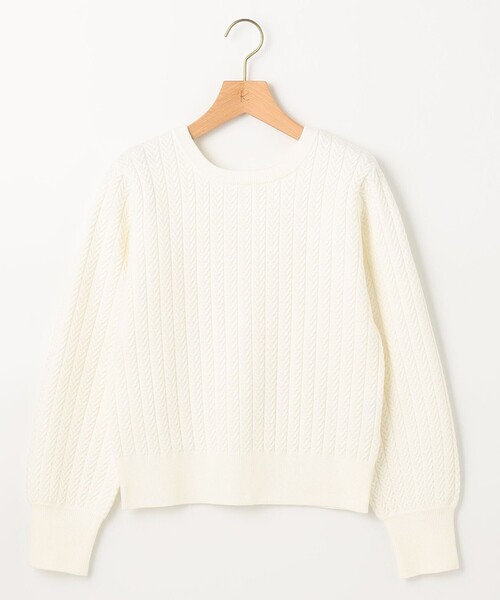 「組曲」 長袖ニット S2 グリーン レディース_画像7