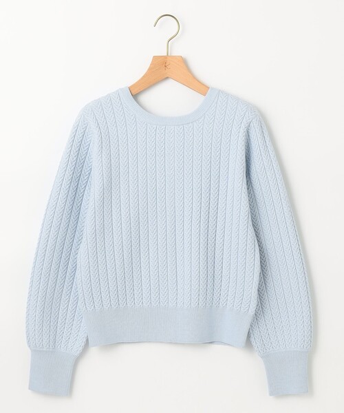 「組曲」 長袖ニット S2 グリーン レディース_画像9