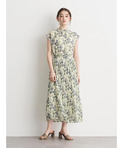 「YECCA VECCA」 半袖ワンピース FREE グリーン レディース_画像4