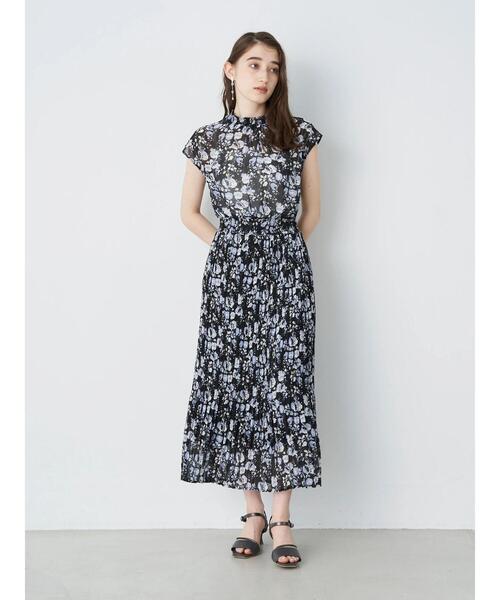 「YECCA VECCA」 半袖ワンピース FREE グリーン レディース_画像5