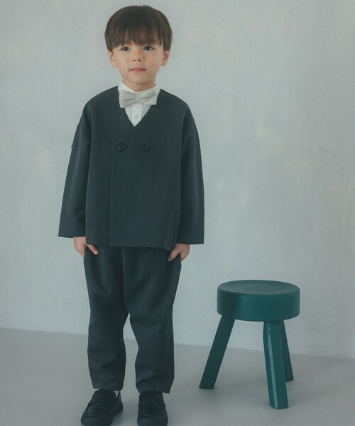 green label relaxing フォーマル スーツ男の子　パンツ2点 グリーンレーベルリラクシング キッズフォーマルスーツ セットアップ2