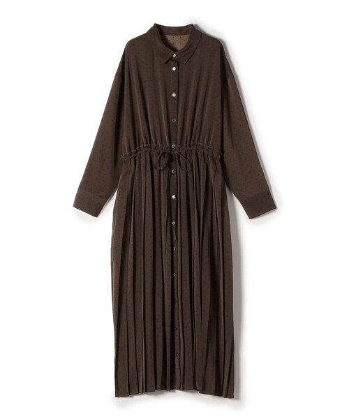 美品 BEARDSLEY ドット後ろプリーツシャツワンピース 美品 BEARDSLEY ドット後ろプリーツシャツワンピース - メルカリ