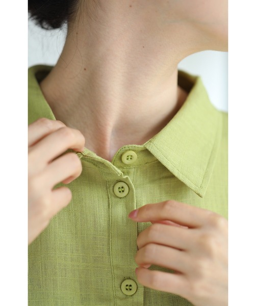 「CAWAII」 「V－I－A－N－T－E」7分袖ブラウス FREE グレー レディース_画像6