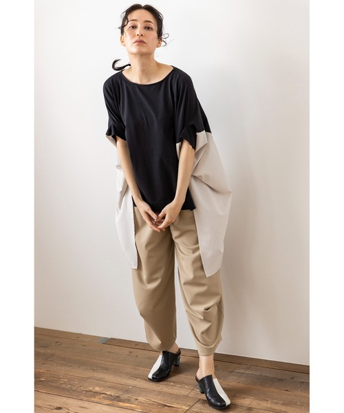 「OSMOSIS」 半袖カットソー ONE SIZE ブラック レディース_画像3