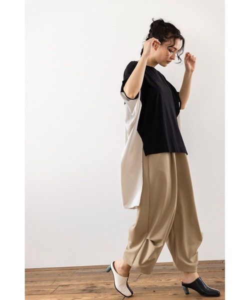 「OSMOSIS」 半袖カットソー ONE SIZE ブラック レディース_画像4