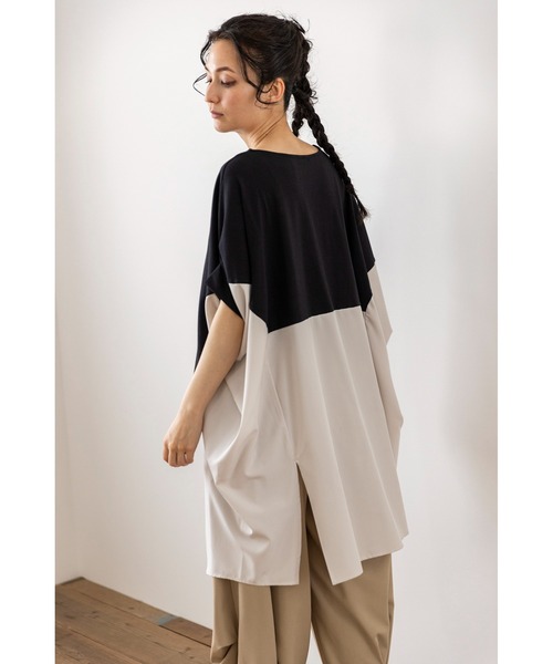 「OSMOSIS」 半袖カットソー ONE SIZE ブラック レディース_画像6