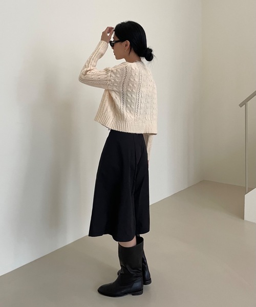 「Didot.showroom」 ニットカーディガン FREE モカ レディース_画像2